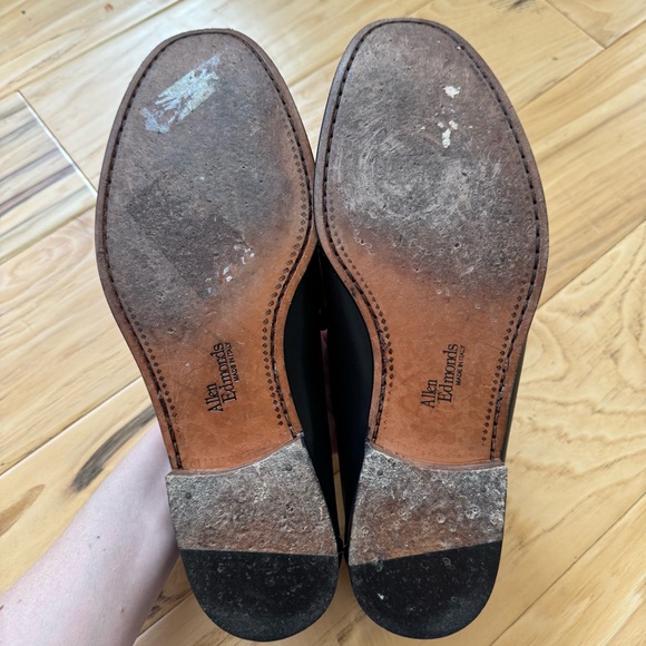 Allen Edmonds Verona Black Horsebit Loafers Leather Slip On Dress Shoes 10 D - Picture 9 of 10